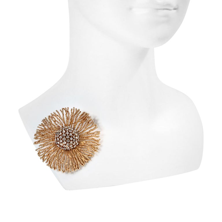 Set Of 2 Vintage Boucher Midcentury Starburst Brooches
