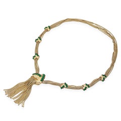 Vintage Boucher Gold Tone 7008 Tassel Necklace