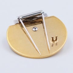 Vintage Boucher Green Cabochon Brooch