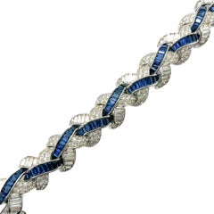 Vintage Boucher Sapphire Cocktail Bracelet 1950s