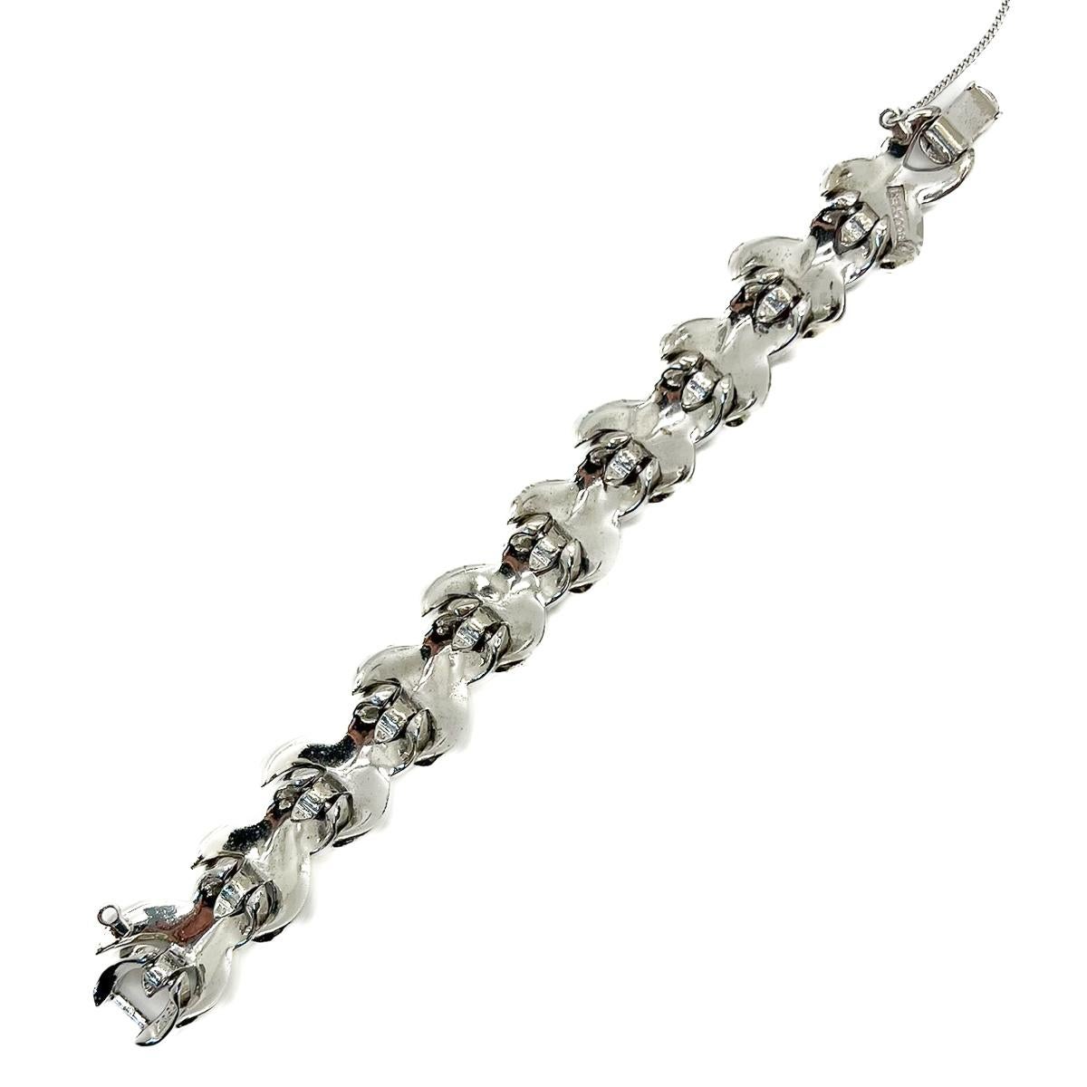 Bracciale da cocktail Boucher Sapphire vintage 1950s In condizioni buone in vendita a Wilmslow, GB