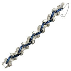 Vintage Boucher Sapphire Cocktail Bracelet 1950s