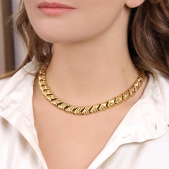 Vintage Boucheron Braide Necklace in Yellow Gold