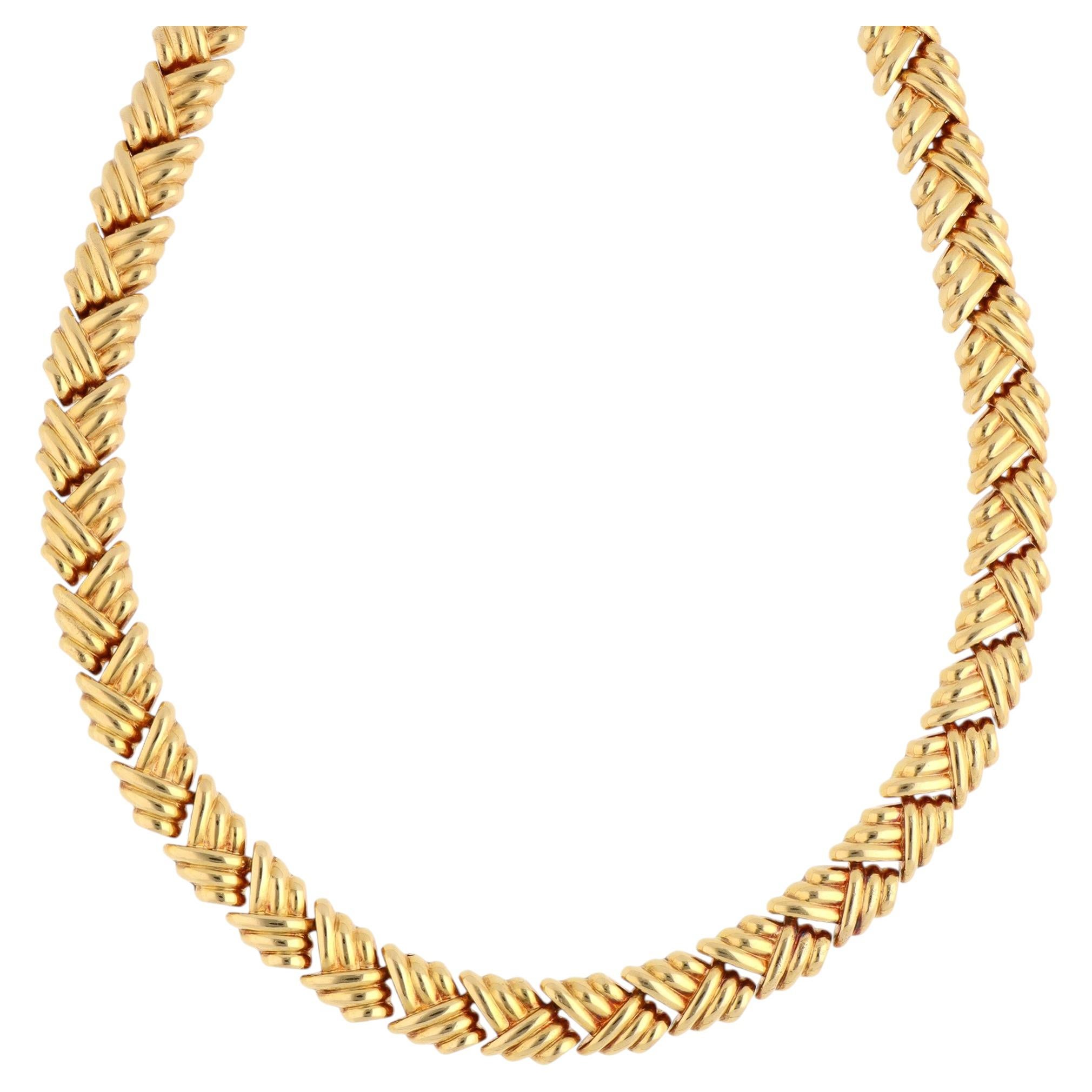 Collar vintage «Braide» de Boucheron en oro amarillo