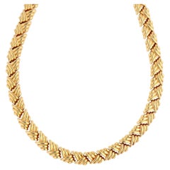 Vintage Boucheron Braide Necklace in Yellow Gold