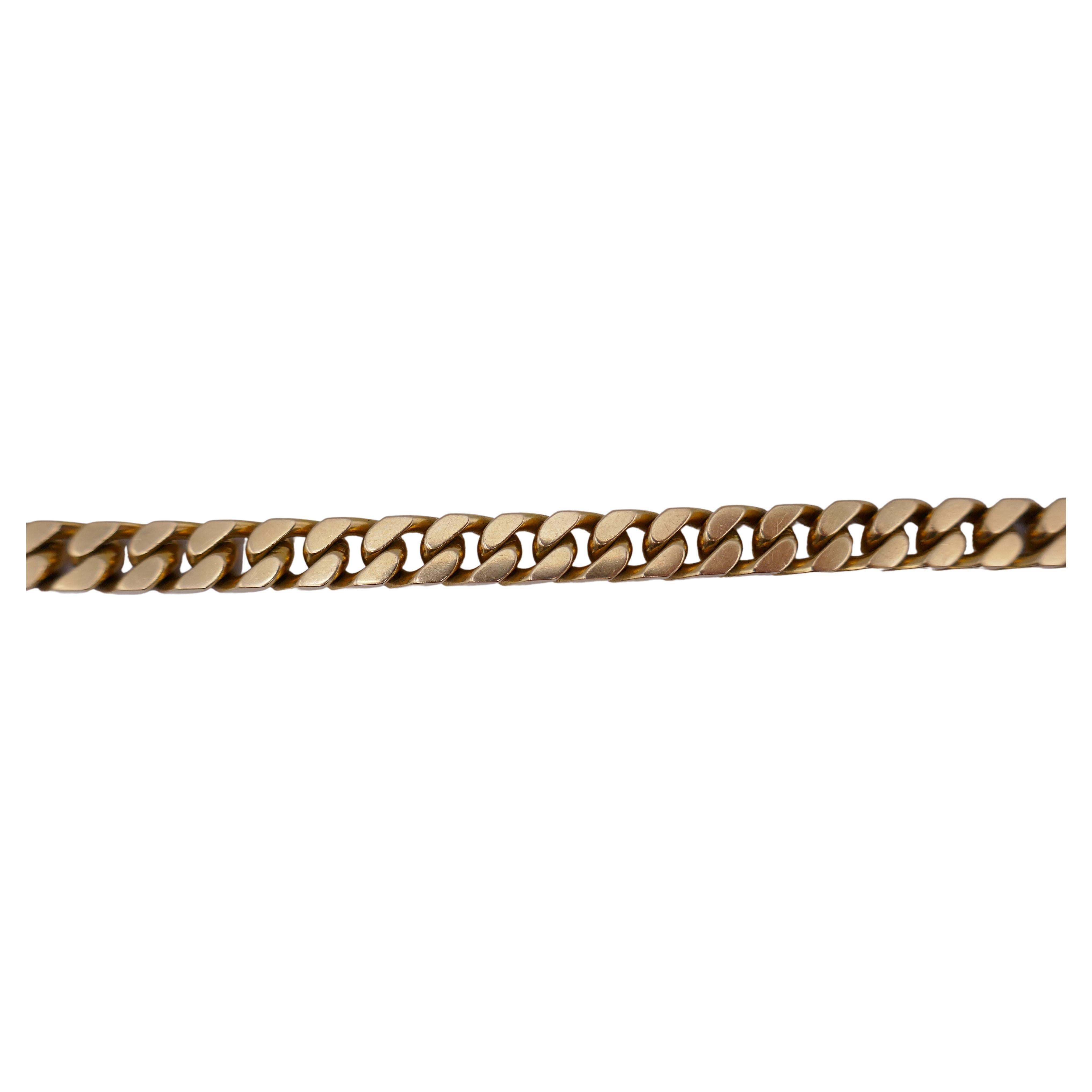 Vintage Boucheron Curb Link Gold Chain Bracelet 2