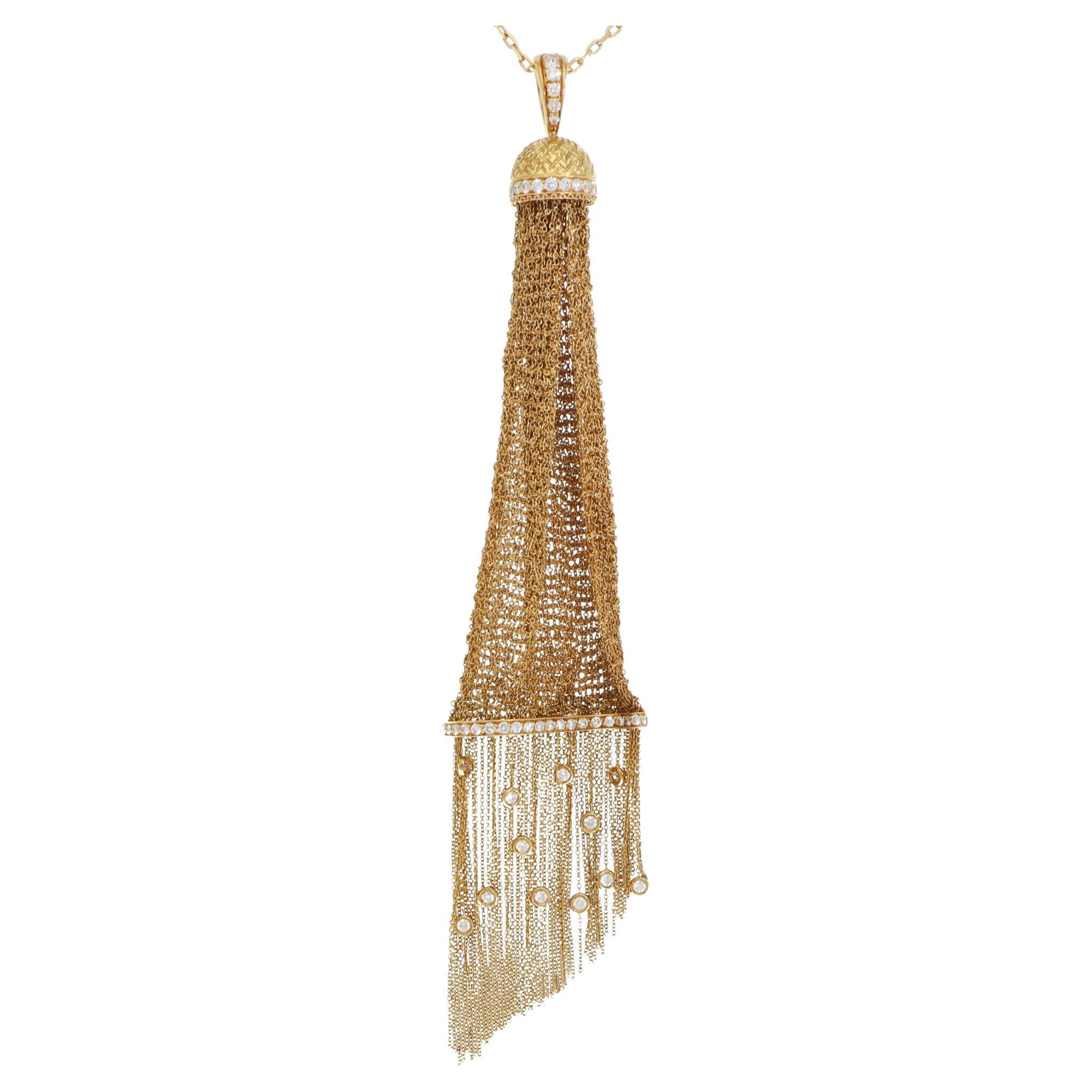 Boucheron Deliah Diamant-Halskette aus Gelbgold