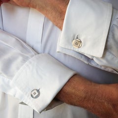 Vintage Boucheron Diamond and Platinum Dress-Set, London Hallmark 1960