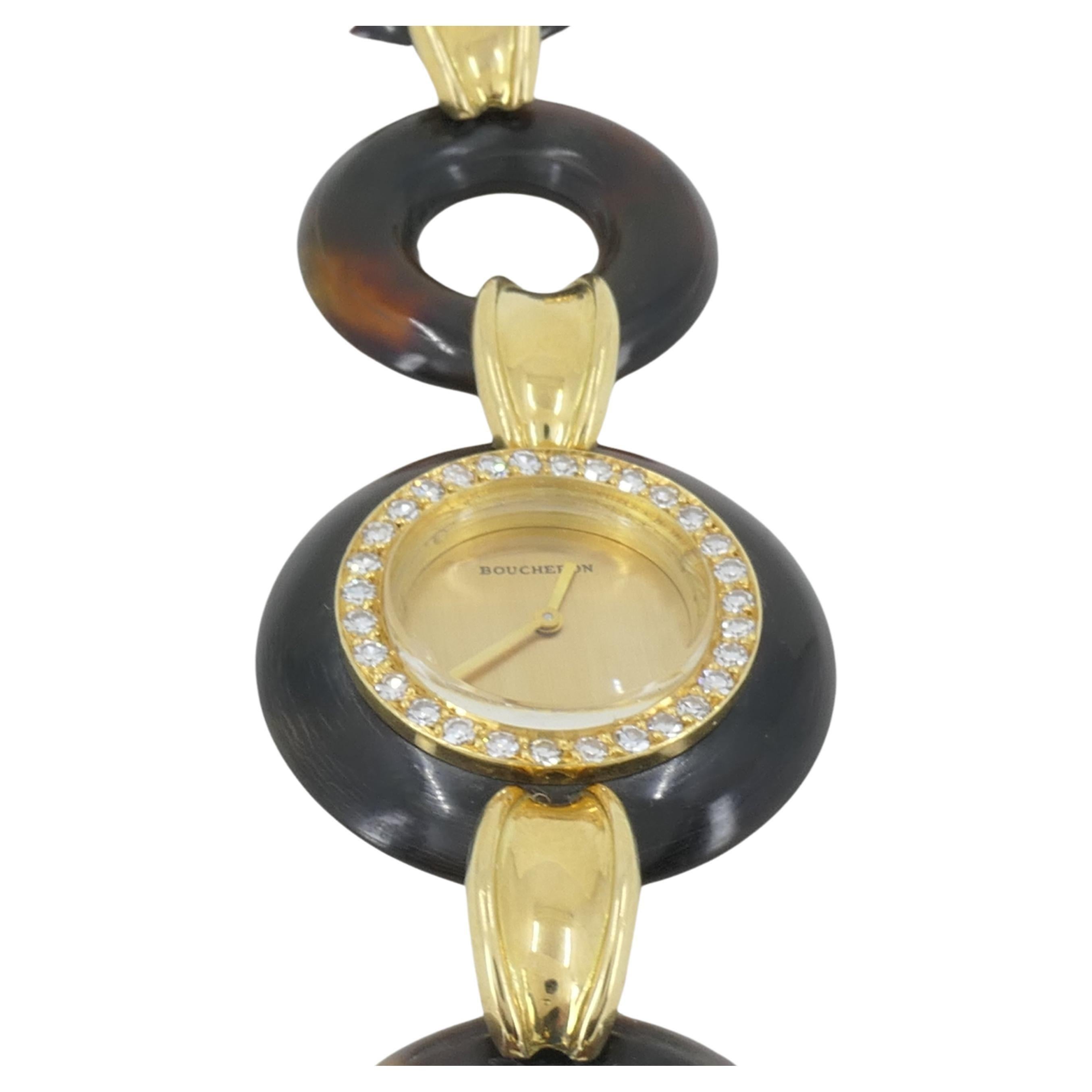 octagonal clou de paris diamond watch
