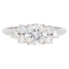 Vintage Boucheron Diamond Ring in Platinum