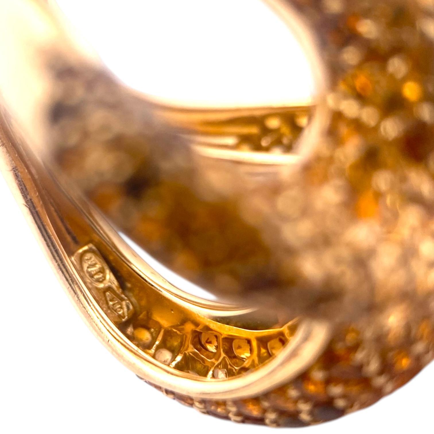 Vintage Boucheron Paris 18K Yellow Gold Sculptural Octopussy Ring 4
