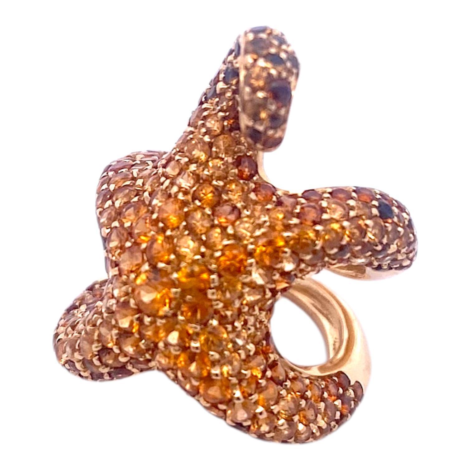 Contemporary Vintage Boucheron Paris 18K Yellow Gold Sculptural Octopussy Ring