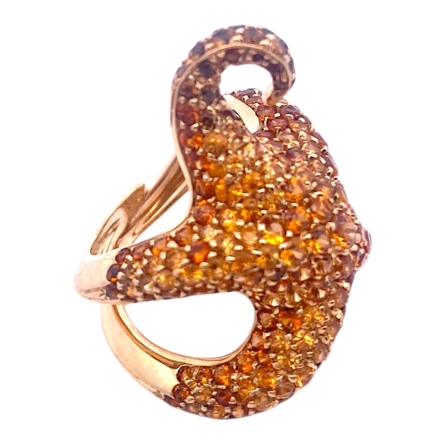 Vintage Boucheron Paris 18K Yellow Gold Sculptural Octopussy Ring 2