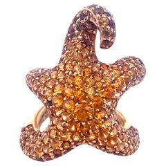Vintage Boucheron Paris 18K Yellow Gold Sculptural Octopussy Ring