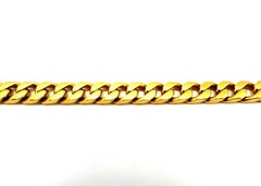 Vintage Boucheron Paris Rose Gold Cuban Link Chain Bracelet