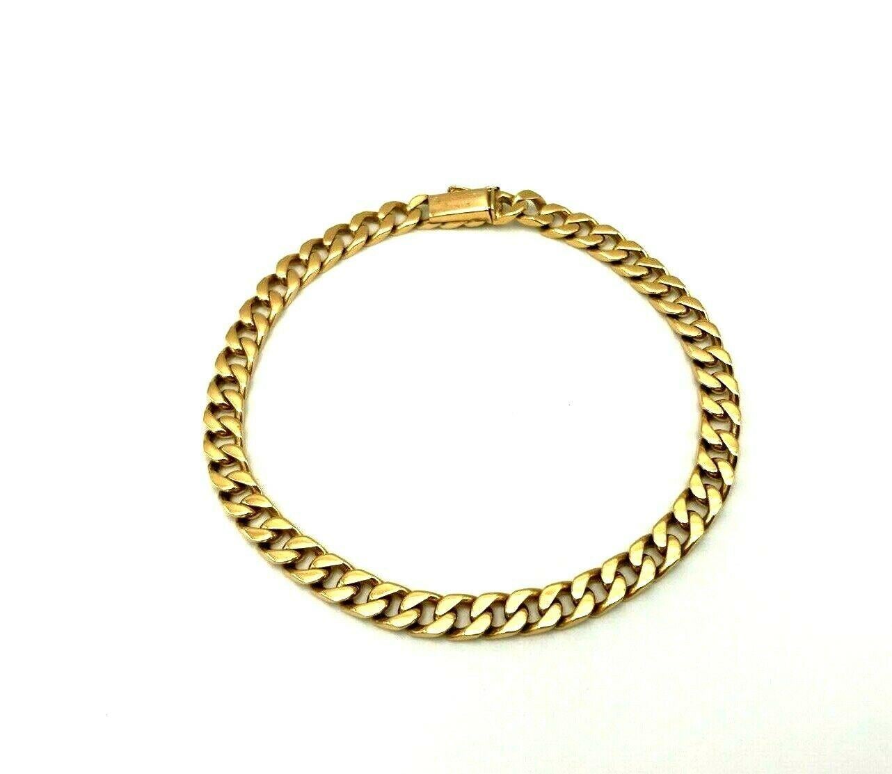 Vintage Boucheron Paris Rose Gold Cuban Link Chain Bracelet 2