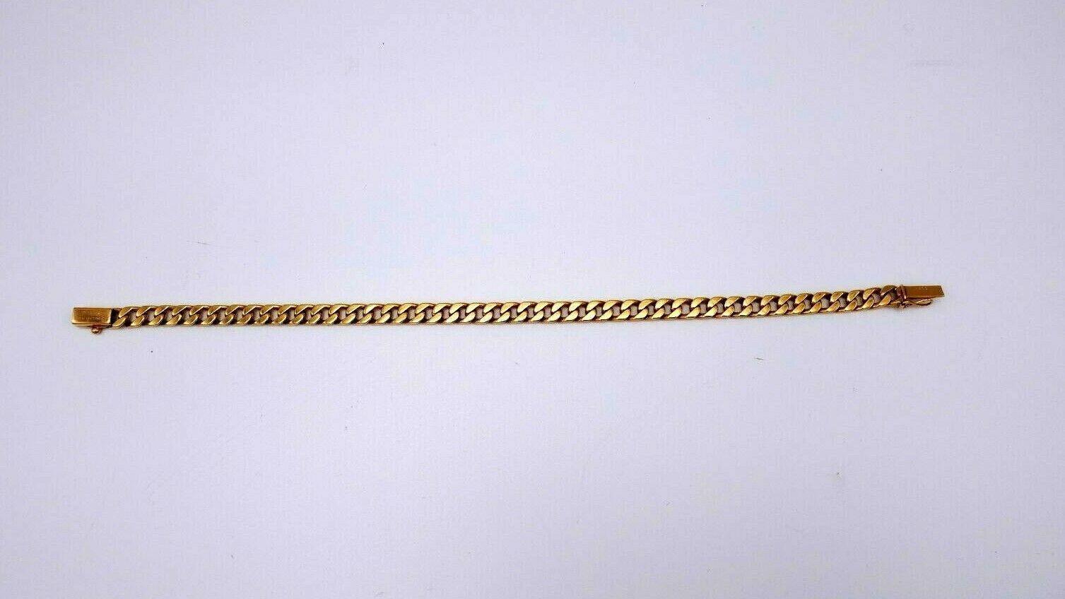 Vintage Boucheron Paris Rose Gold Cuban Link Chain Bracelet 4