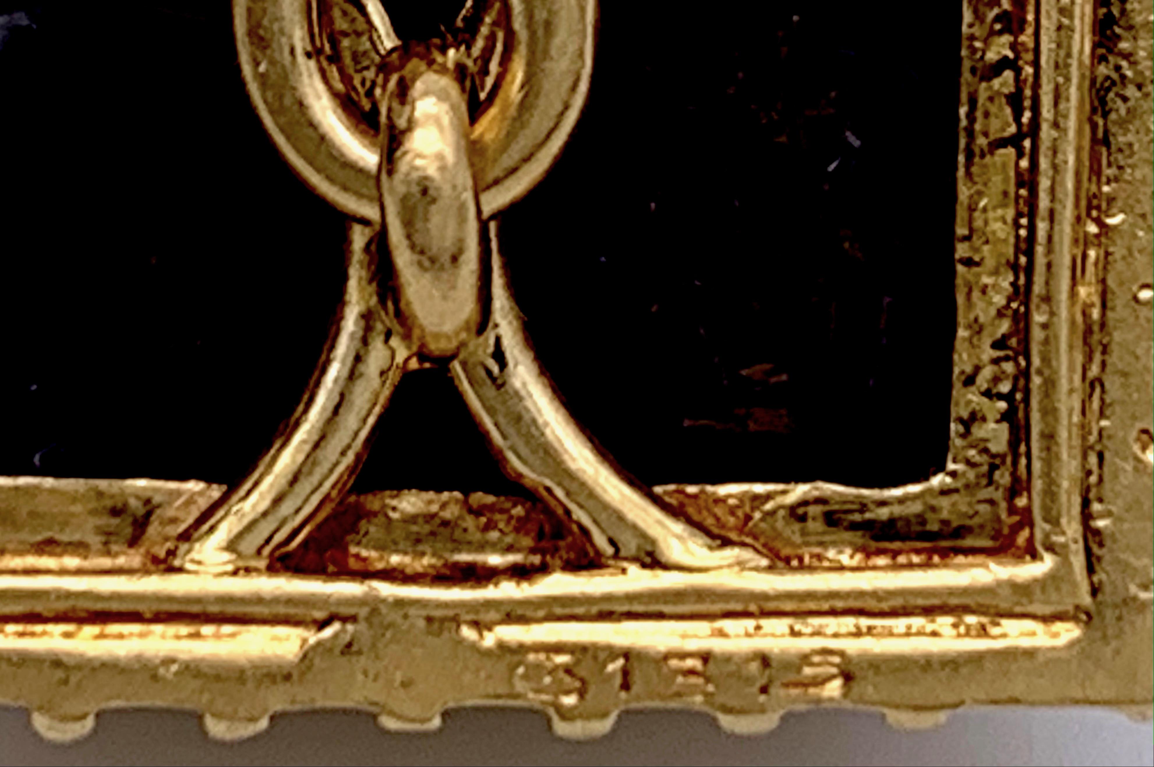 Vintage Boucheron Paris Signed Mid-Century Modern 18 Karat Gold Onyx Cufflinks In Good Condition In Munich, Bavaria