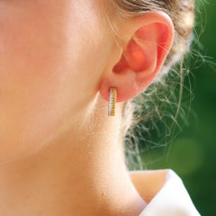 Vintage Boucheron ‘Quatre Radiant’ Diamond Hoop Earrings