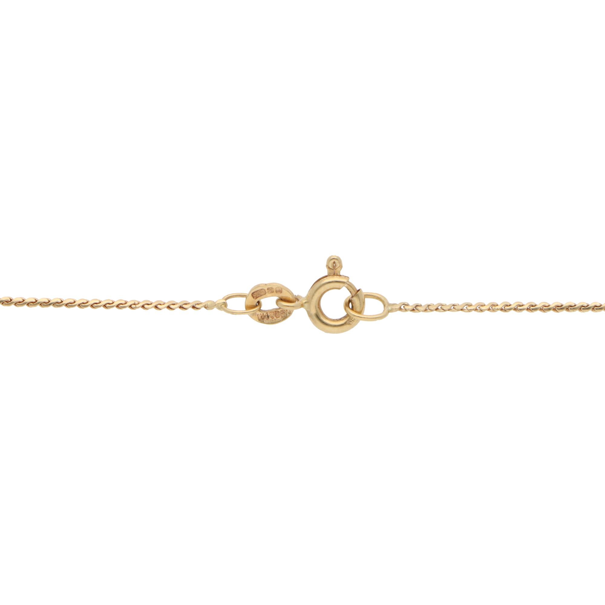 Boucheron Vintage-Halskette aus Gelbgold mit Rubin und Diamanten im Zustand „Gut“ in London, GB