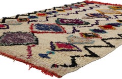 Vintage Boucherouite Moroccan Azilal Rag Rug, Sustainability Meets Cozy Nomad