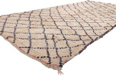 Vintage Boucherouite Moroccan Azilal Rag Rug, Sustainability Meets Cozy Nomad