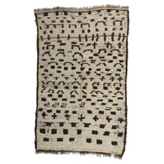 Tapis Azilal marocain vintage Boucherouite, la durabilité rencontre Cozy Nomad