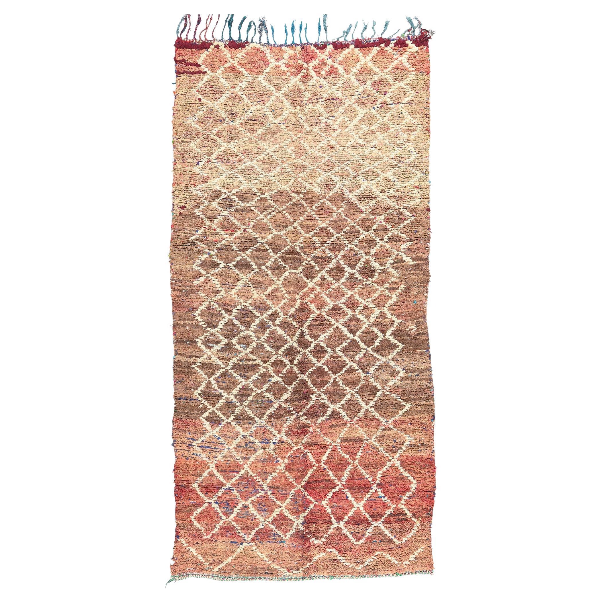Vintage Boucherouite Moroccan Rag Rug