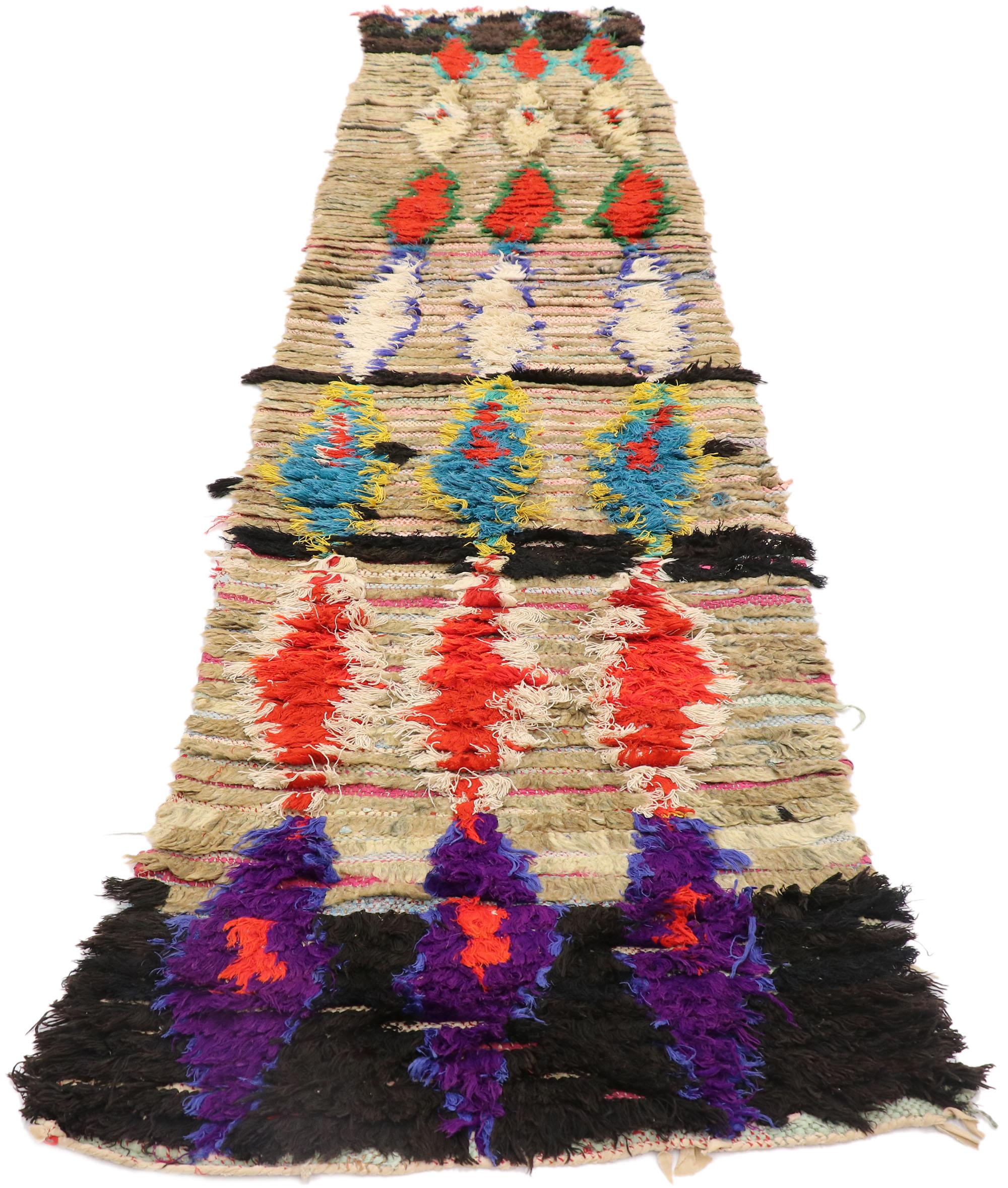 Tribal Vintage Moroccan Rug, Wabi-Sabi Boho Meets Sustainable Design