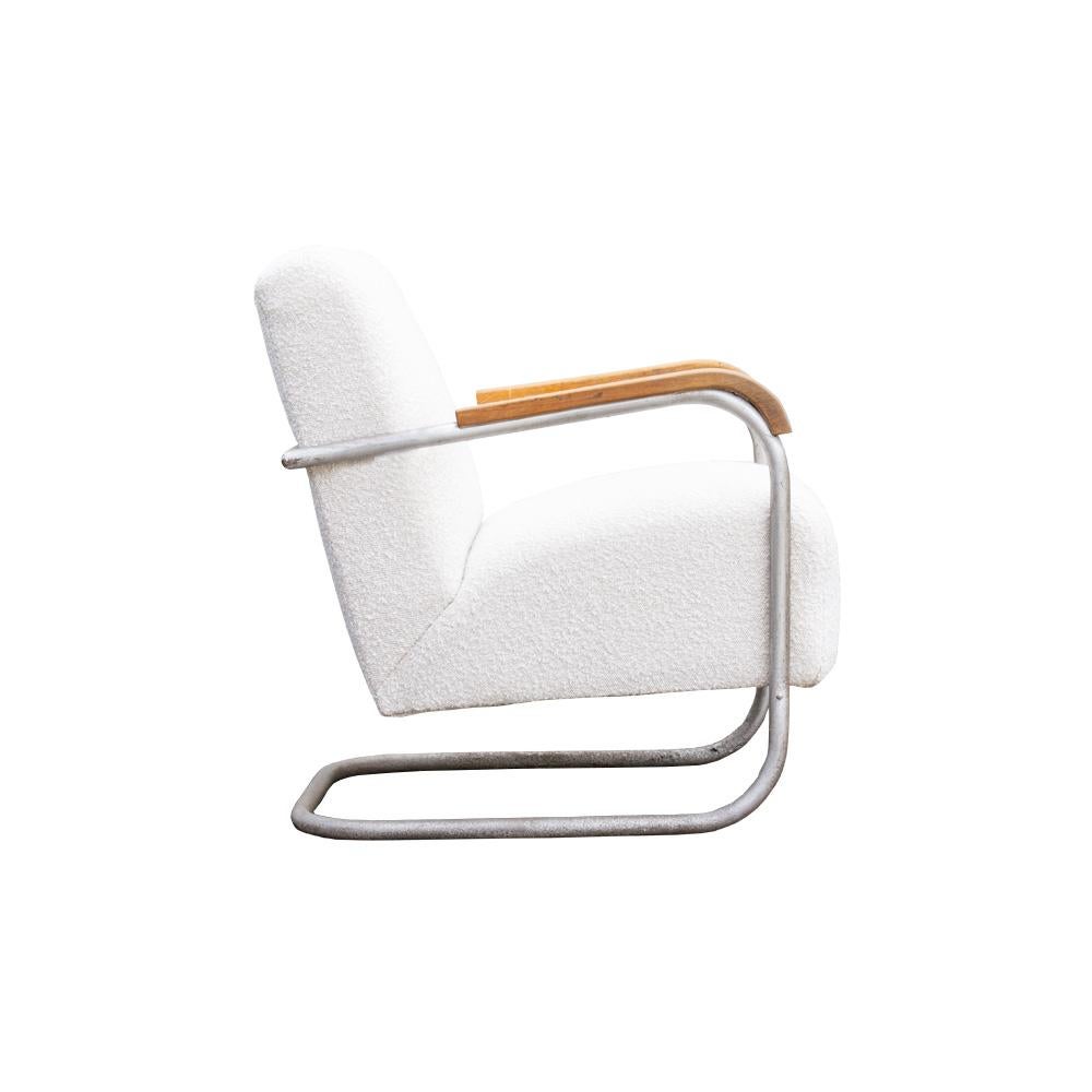 Mid-Century Modern Chaise d'appoint Boucle Vintage en vente