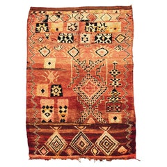Vintage Boujaad rug 1980's / Authentic Moroccan Tribal Rug, In Stock