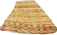 Tapis marocain vintage Boujad, Chic bohème rencontre l'enchantement tribal