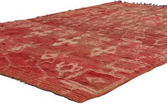 Vintage Boujad Moroccan Rug, Bohemian Chic Meets Tribal Allure