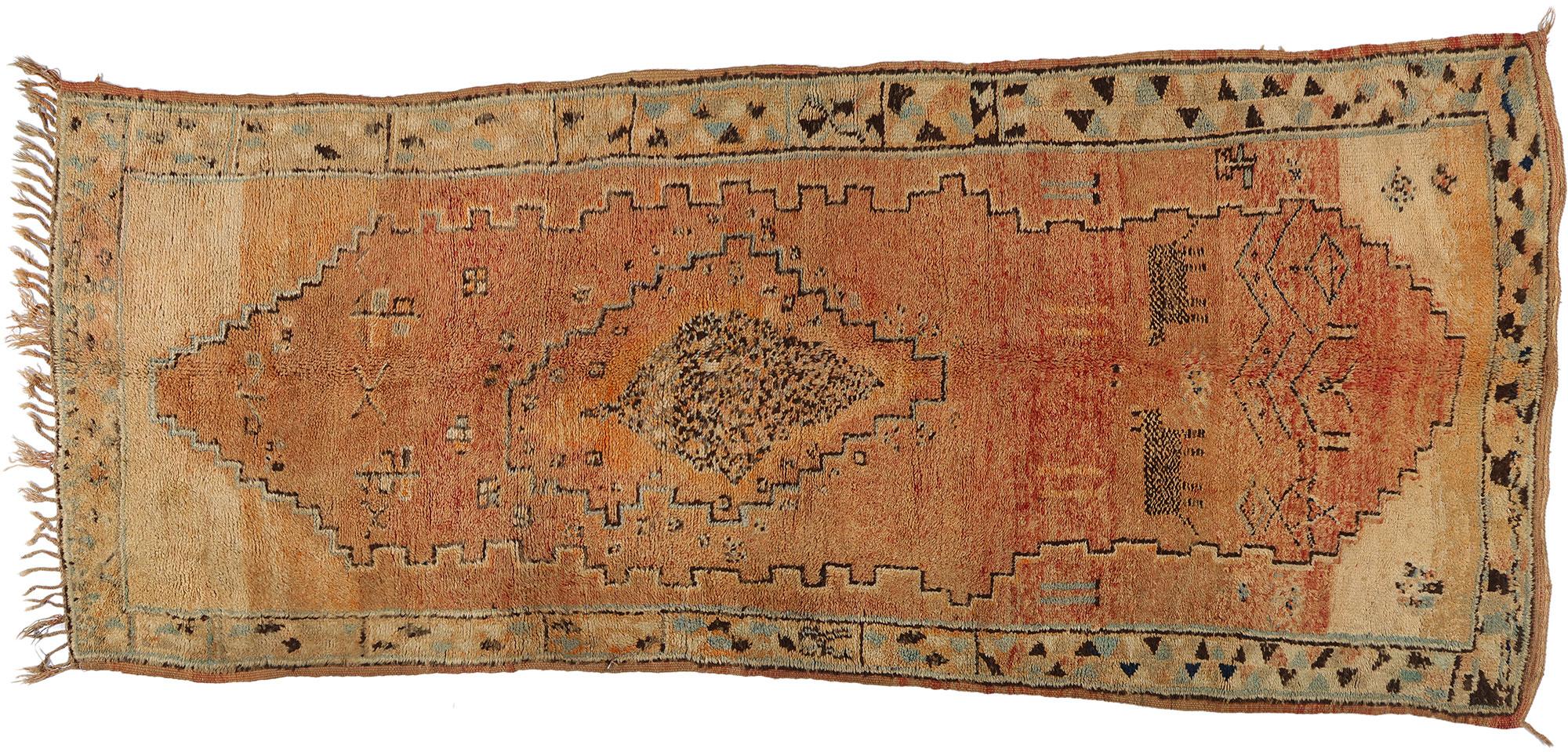 Boujad Marokkanischer Vintage-Teppich, Moderner Boujad-Teppich, Desert Meets Southwest Boho Chic im Angebot 3