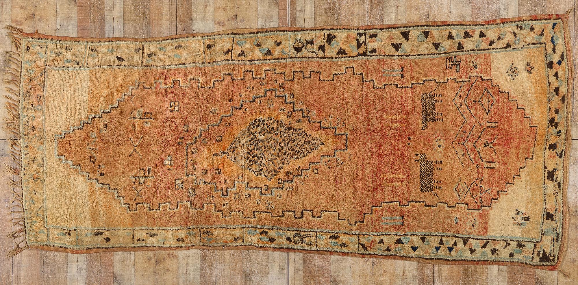 Boujad Marokkanischer Vintage-Teppich, Moderner Boujad-Teppich, Desert Meets Southwest Boho Chic im Angebot 2