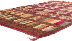 Vintage Boujad Moroccan Rug, Tribal Enchantment Meets Boho Chic