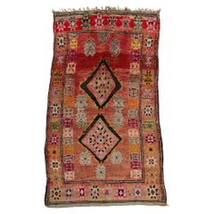 Marokkanischer Boujad-Teppich im Vintage-Stil, Stammeskunst-Enchantment trifft Global Boho-Chic