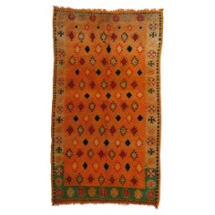 Marokkanischer Boujad-Teppich im Vintage-Stil, Stammeskunst-Enchantment trifft Global Boho-Chic