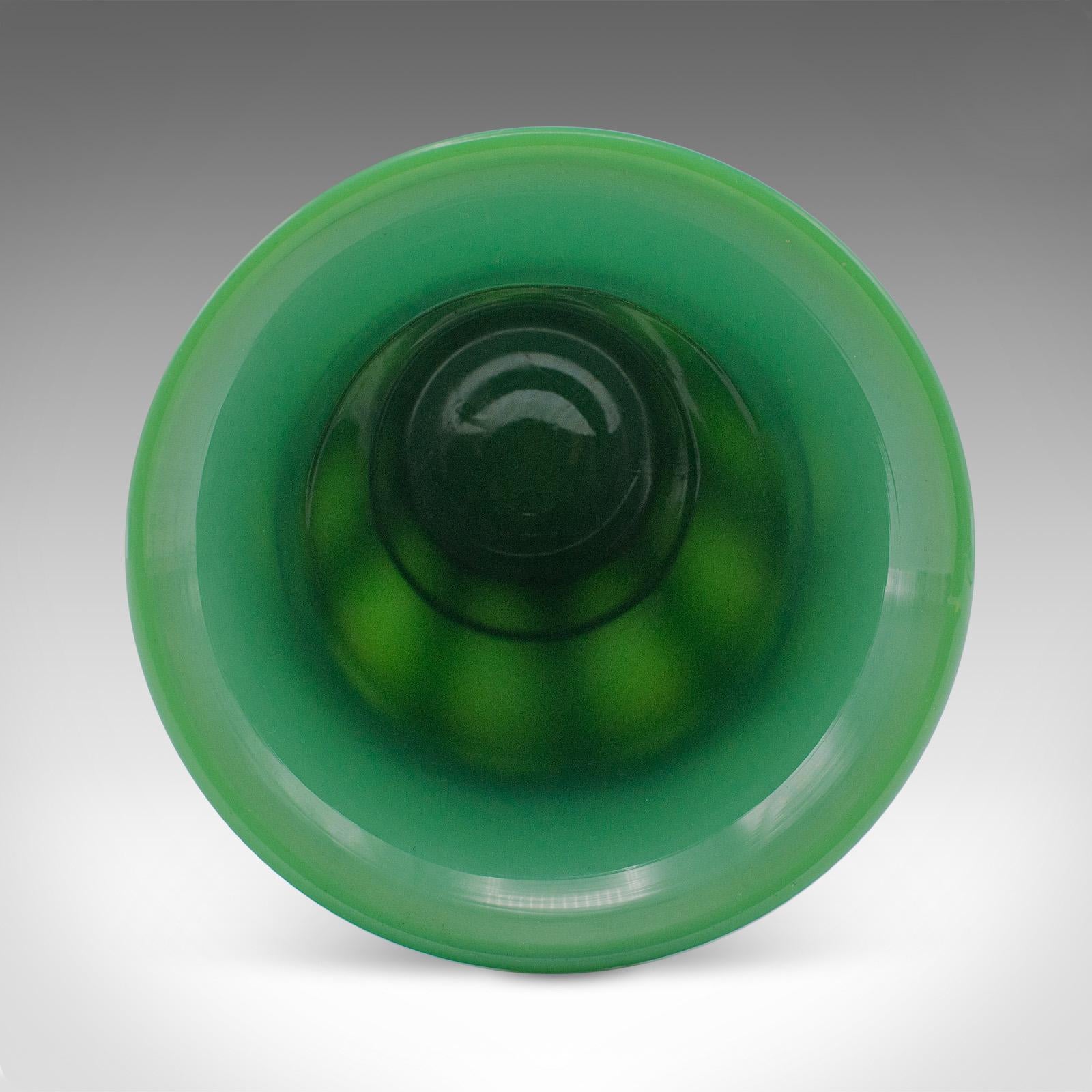 Bouquet-Vase, englisch, Glas, dekorativer Blumentopf, Art déco, um 1930 im Angebot 1
