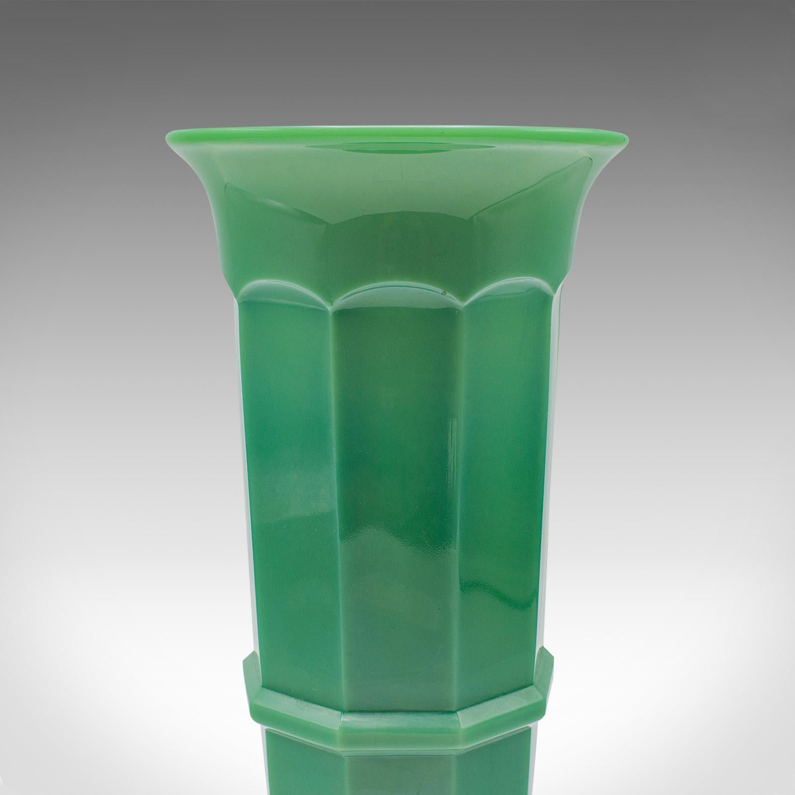 Bouquet-Vase, englisch, Glas, dekorativer Blumentopf, Art déco, um 1930 im Angebot 3