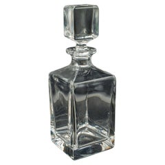 Vintage Bourbon Decanter, English, Glass, Spirit Vessel, Mid Century, Circa 1950