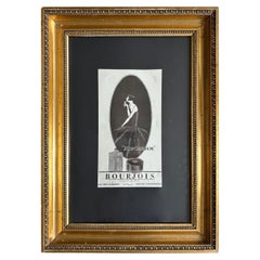 Vintage Bourjois "Mon Parfum" Werbung Druck - 1920er Art Deco Elegance