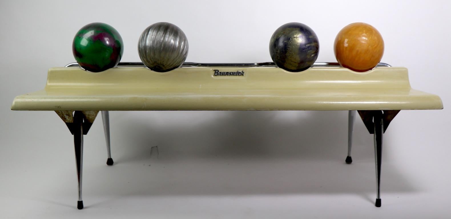 American  Vintage Bowling Ball Bench by Brunswick