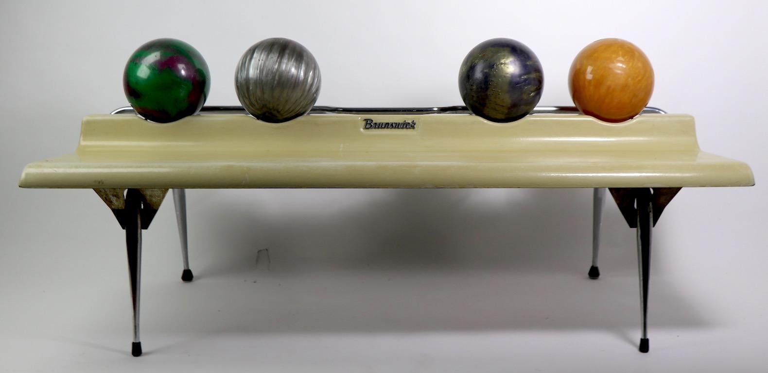American Vintage Bowling Ball Bench by Brunswick