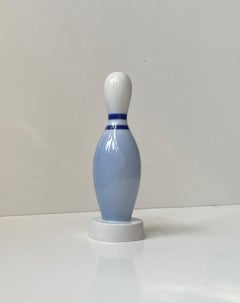 Vintage Bowling Pin in Glazed Porcelain by Bing & Grondahl, Denmark, 1970s