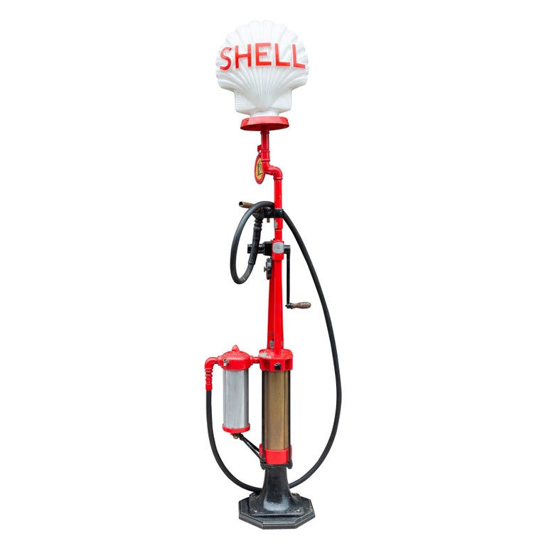 Vintage Bowser Shell Gas Pump For Sale