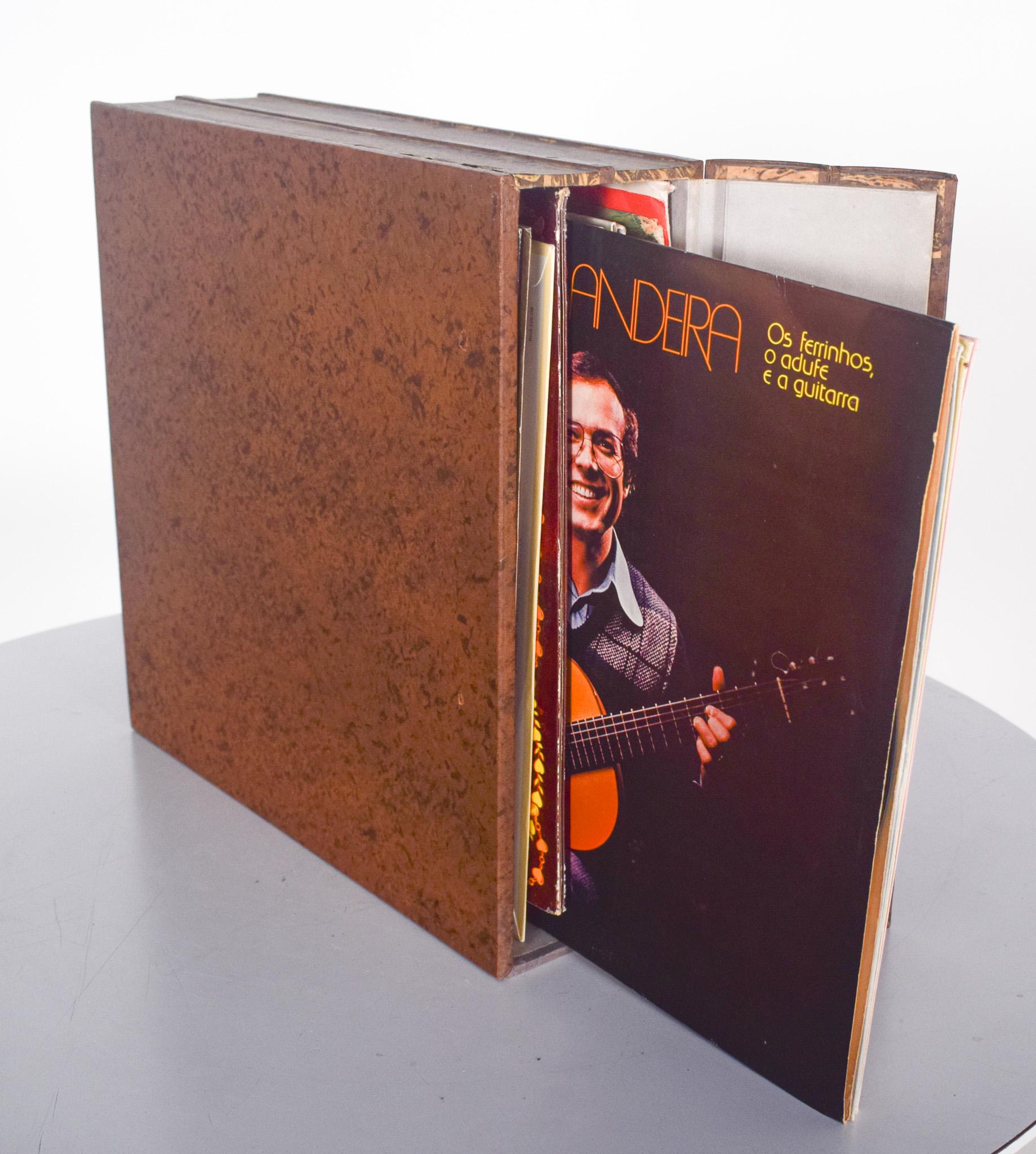 Portugais Boîte vintage pour vinyles en vente