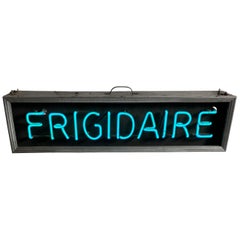 Vintage Box Neon Sign Classic "FRIGIDAIRE" Store Display/ Window Sign