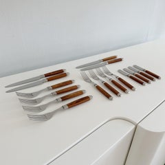 Vintage Boxed 16 Piece Flatware Set by Scof "Recamier Rio" Pattern