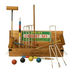 Vintage Boxed Croquet Set, Jacques, Benetfink